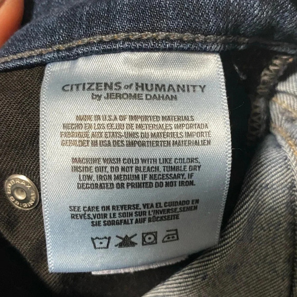 Citizens of Humanity | Rocket High Rise Skinny Jean in Blue Dark Wash - Size 25 - Picture 9 of 13